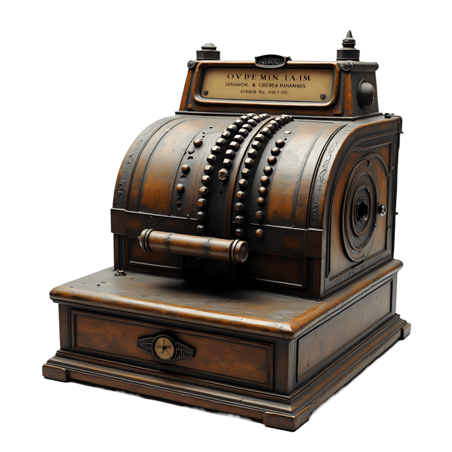 Free transparent PNG: Old Cash Register PNG Clipart  Perfect for Retro Design  Nostalgic Themes