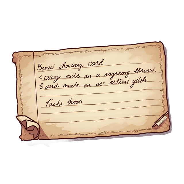 Free transparent PNG: Vintage Ephemera Library Card  Handwritten Notes Clipart, free download png