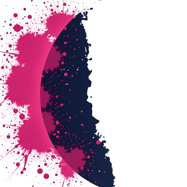 Free transparent PNG: Fuchsia Splatter Illustration with Transparent Background for Modern Art and Design