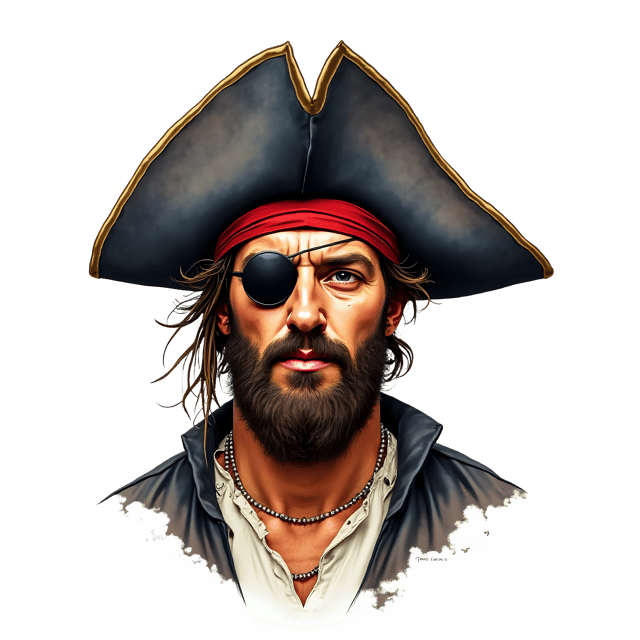 Free transparent PNG: Pirate Hat SVG Vector Art for Illustration and Decor