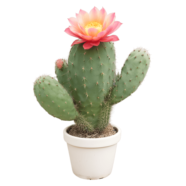 Free transparent PNG: Transparent Opuntia Cactus PNG for Nursery and Crafts