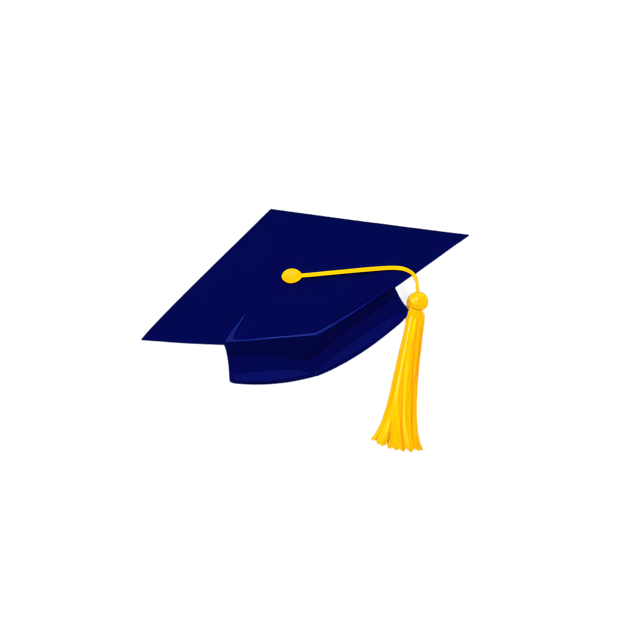 Free transparent PNG: Sailor Blue Graduation Hat PNG with Transparent Background