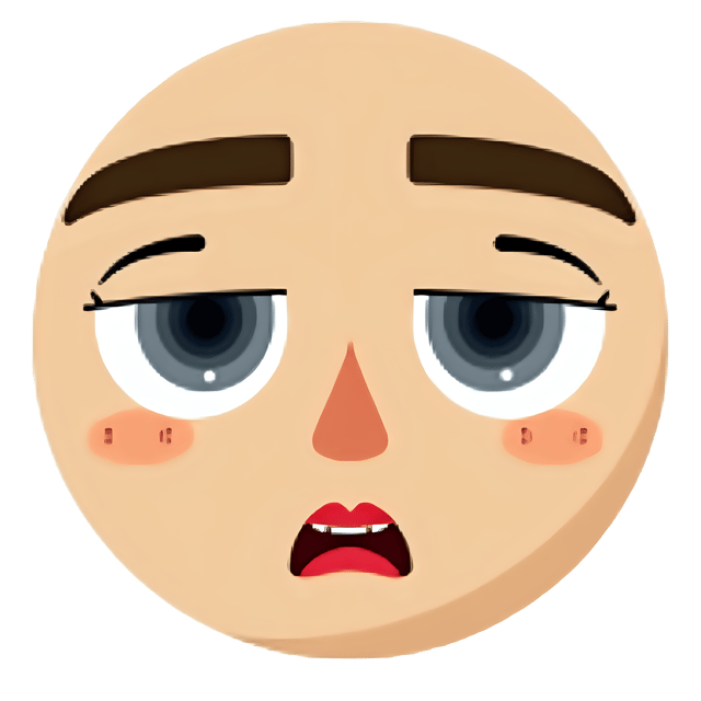 Free transparent PNG: Circular Face Design with Determined Expression - PNG Format