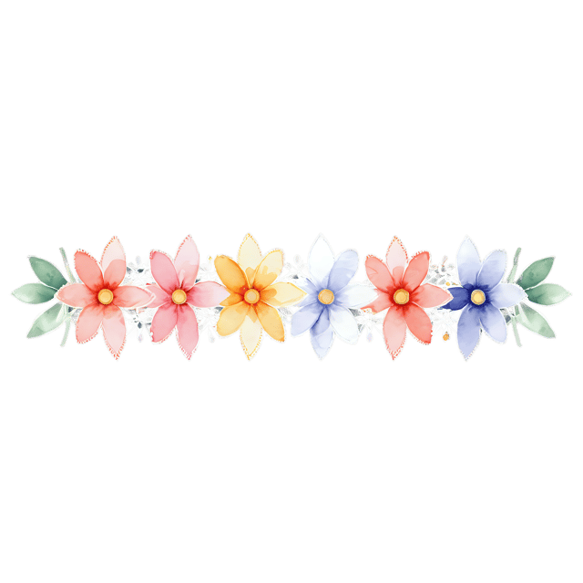 Free transparent PNG: Watercolor Floral Lace Trim PNG – Transparent Background Design Element