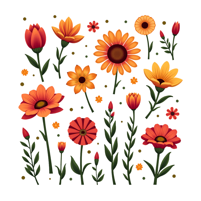 Free transparent PNG: Exotic Flower Collection with Transparent Background PNG Format