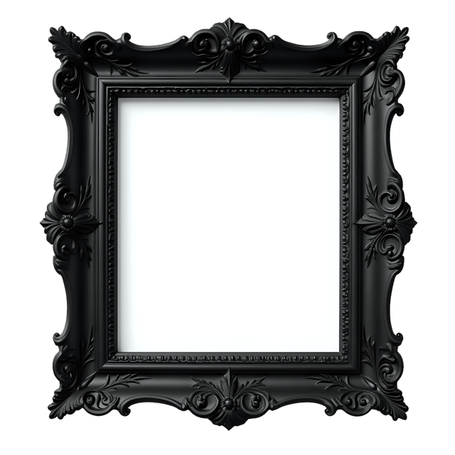 Free transparent PNG: Black Frame PNG Clipart  Perfect for Modern Design  Decor