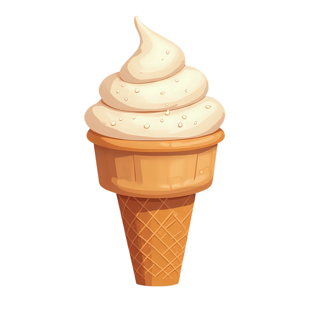 Free transparent PNG: Sugar Cone with Whipped Cream Swirl  Dessert Clipart, free download png