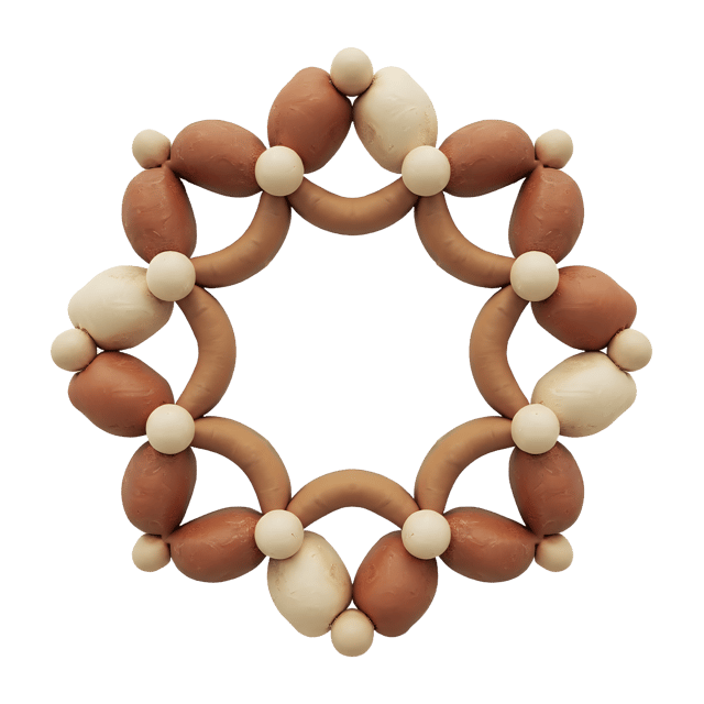 Free transparent PNG: Boho Geometric Shape with Earthy Beads  Artistic Clipart, free downloadable png