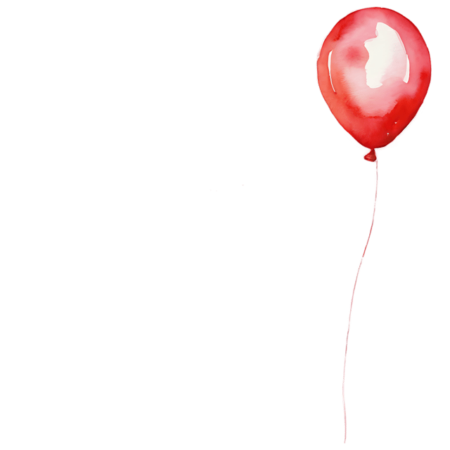 Free transparent PNG: Watercolor Party Balloon PNG – Transparent and Gentle Illustration for Decor & Crafts