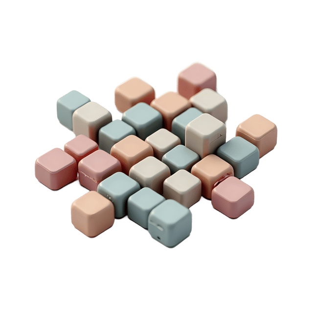 Free transparent PNG: Tiny Square Tesserae Geometric Design for Decorative Patterns and Art Projects