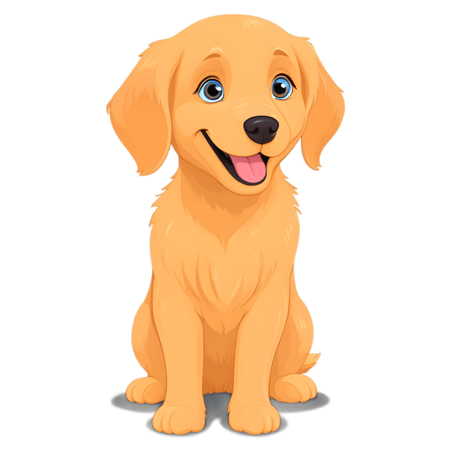 Free transparent PNG: Golden Retriever PNG with Transparent Background for Animal Lovers and Pet Portraits
