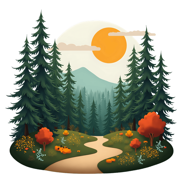 Free transparent PNG: Forest Diorama PNG Clipart  Ideal for Nature Projects  Educational Use