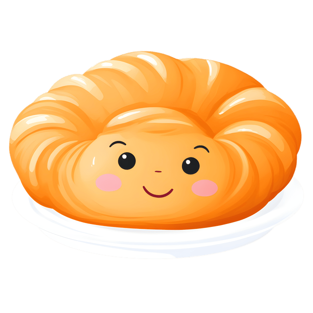 Free transparent PNG: Iced Croissant PNG Transparent Background for Bakery and Dessert Imagery