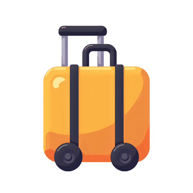 Free transparent PNG: Rolling Luggage Bag  Travel Clipart, free downloadable png
