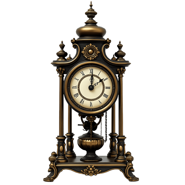 Free transparent PNG: Skeleton Clock PNG Clipart  Ideal for Timepiece Design  Antique Themes