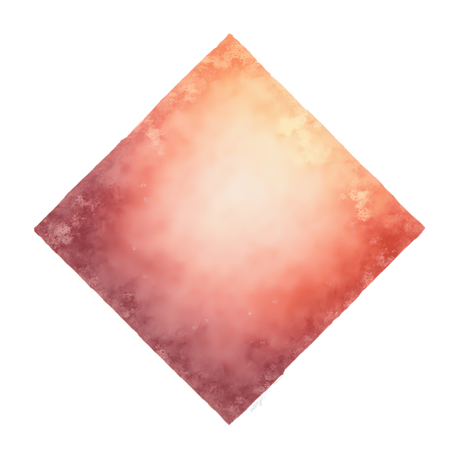Free transparent PNG: Mystical Rose Gold Rhombus with Shimmering Reflections and Soft Edges
