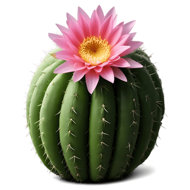 Free transparent PNG: Echinopsis Cactus PNG with Transparent Background for Botanical Art and Design
