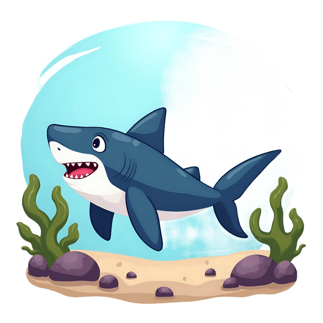 Free transparent PNG: Shark Patrol PNG Transparent Background for Ocean and Marine Art