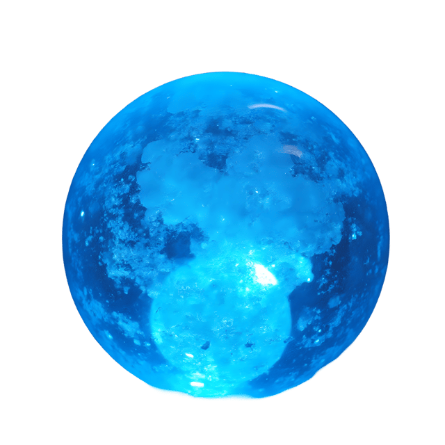 Free transparent PNG: Elegant Blue Crystal Orb PNG Glowing Design for Decorative and Digital Use