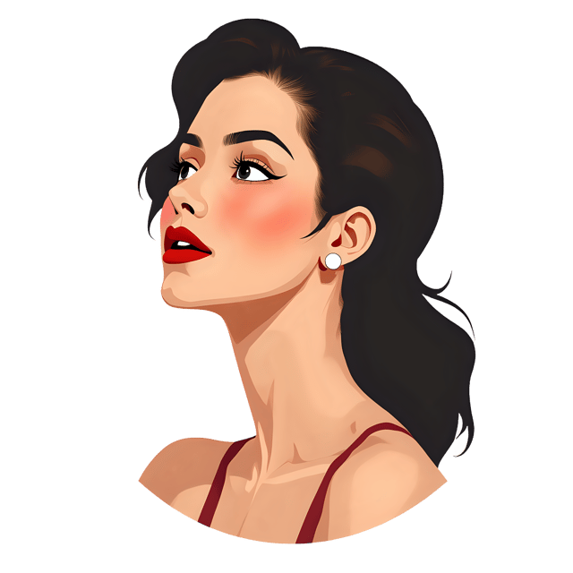 Free transparent PNG: Pensive Woman PNG Clipart  Ideal for Artistic Projects, Decor  Reflection Themes