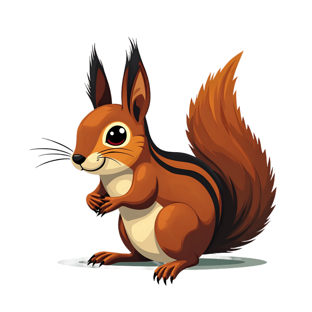 Free transparent PNG: Squirrel PNG Clipart  Ideal for Nature Projects, Crafts  Education
