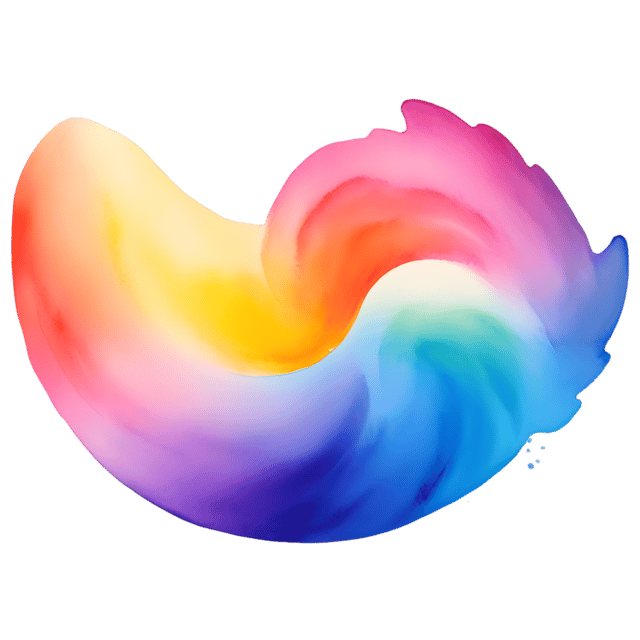 Free transparent PNG: Dancing Hues in Tranquil Flowing Motion with Transparent Background PNG