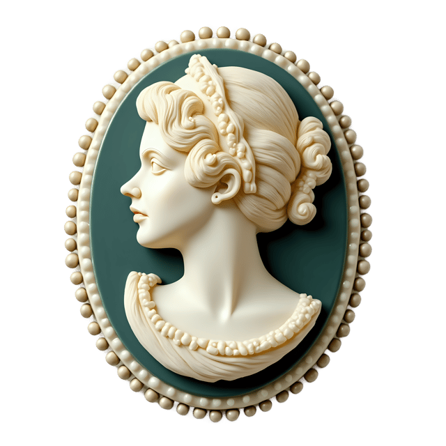 Free transparent PNG: Victorian Cameo Brooch PNG  Elegant Vintage Jewelry for Collectors  Historians