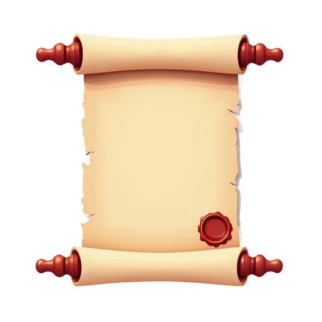 Free transparent PNG: Scroll with Wax Seal and Ribbon Ends  Classic Decor Clipart, free downloadable png