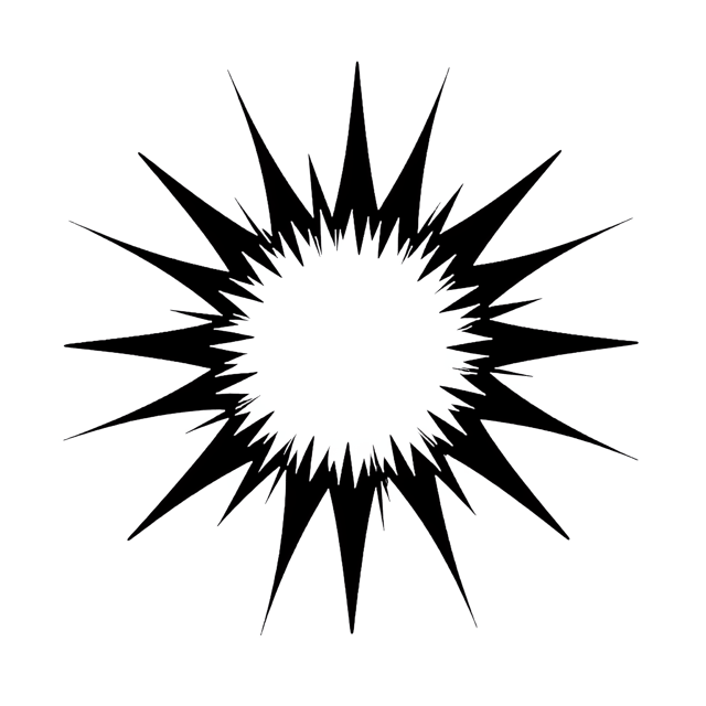 Free transparent PNG: Circle Burst  Jagged Ray Design Clipart, free downloadable png