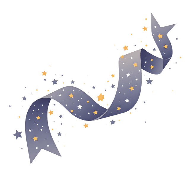 Free transparent PNG: Twisted Ribbon with Tiny Stars  Elegant Clipart, free download png