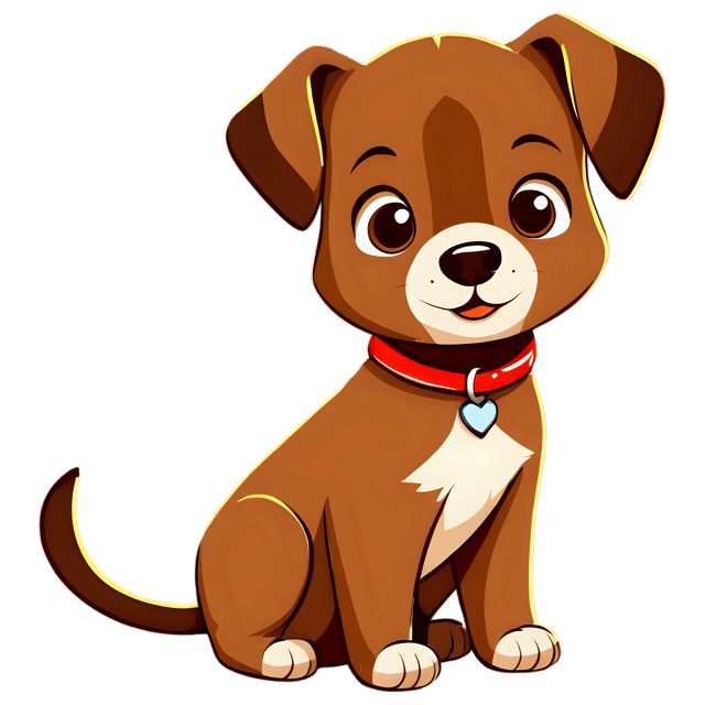 Free transparent PNG: Cute Puppy Cartoon Illustration for Nursery Decor and Clipart