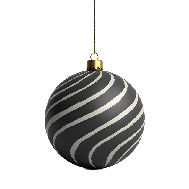 Free transparent PNG: Striped Holiday Ornament  Free Downloadable PNG with Matte Stripe Texture