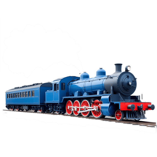 Free transparent PNG: Steam-Emitting Train Engine PNG with Transparent Background for Transport and Industrial Imagery