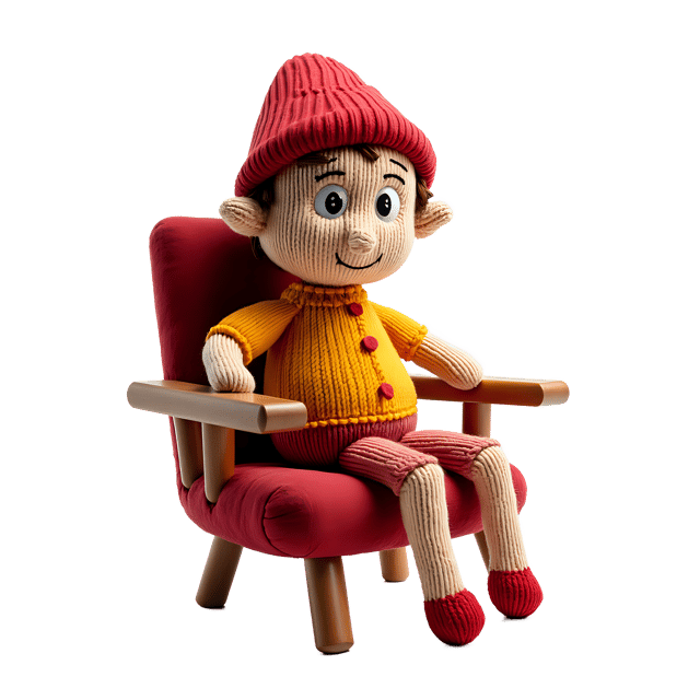 Free transparent PNG: Knitted Doll PNG with Transparent Background for Crafting and Decor
