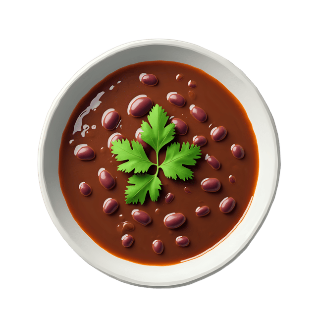 Free transparent PNG: Black Bean Soup with Cilantro Garnish  Free PNG Download for Recipe Images