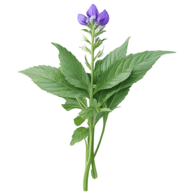 Free transparent PNG: Skullcap Herb Transparent PNG for Botanical Illustrations and Designs