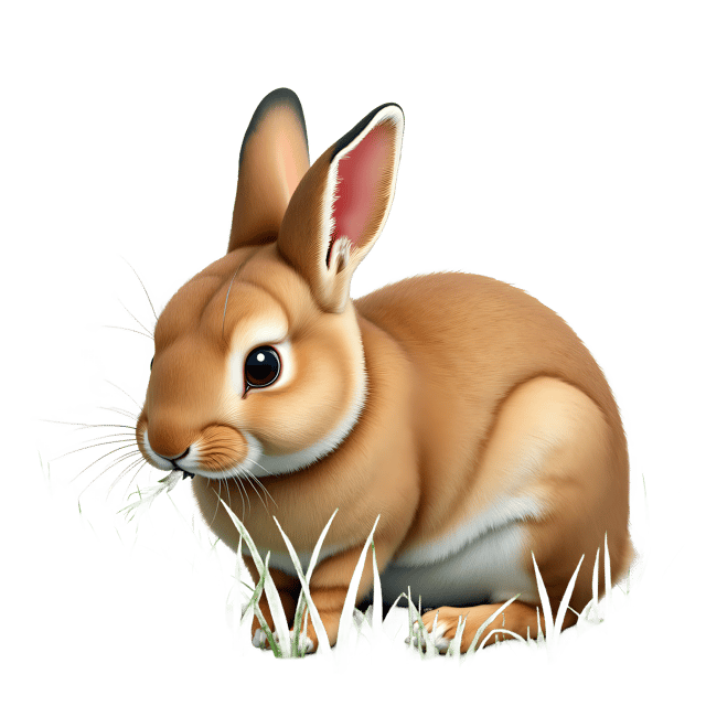 Free transparent PNG: Rabbit on Fresh Grass Transparent PNG