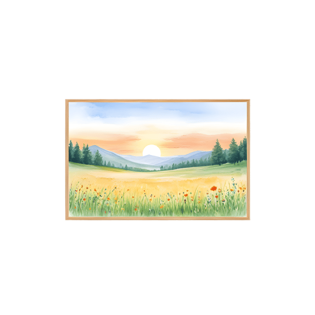 Free transparent PNG: Golden Horizon Serene Meadow PNG