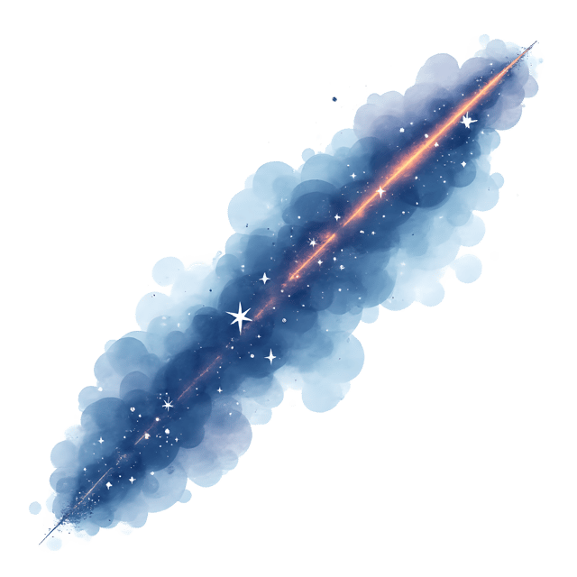 Free transparent PNG: Shooting Star Trail  Glowing Night Sky Clipart, free transparent png download