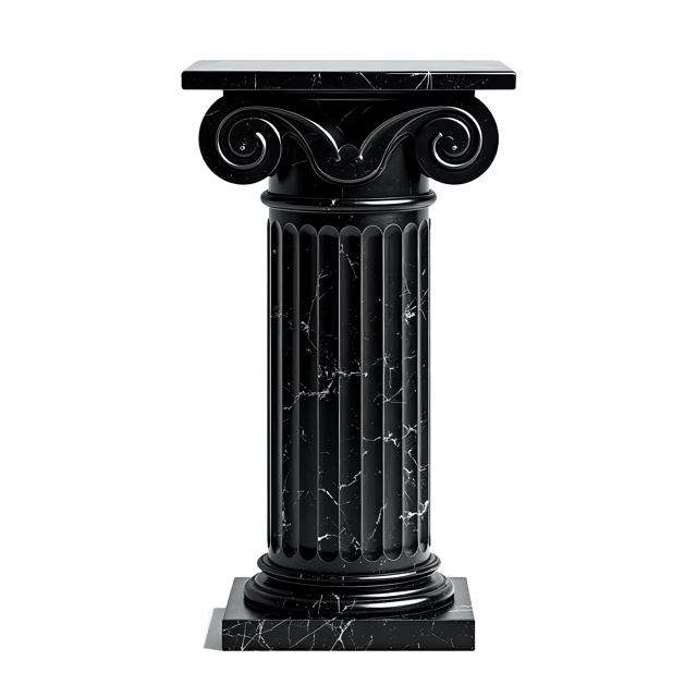 Free transparent PNG: Elegant Black Marble Column PNG Clipart  Perfect for Interior Design  Decor