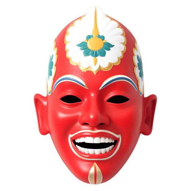 Free transparent PNG: Vietnamese Mask Transparent PNG for Art and Craft Projects