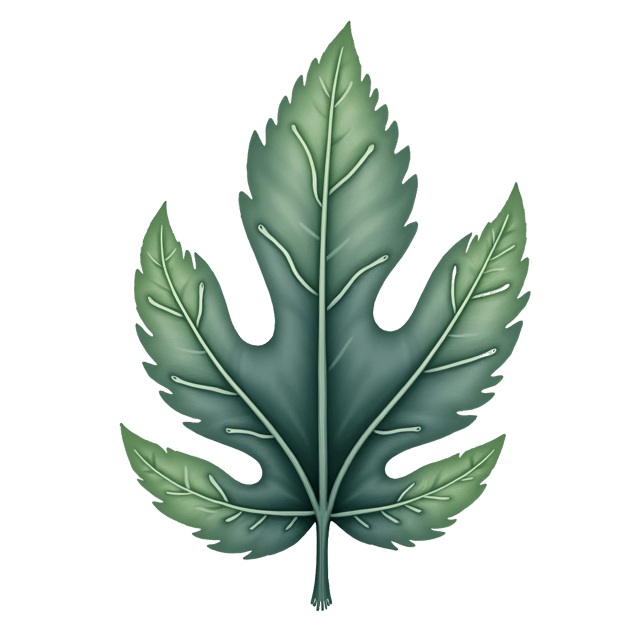 Free transparent PNG: Slate Gray Leaf Watercolor Illustration with Green Hints and Rough Texture