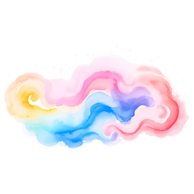 Free transparent PNG: Whimsical Color Flow PNG Art for Vibrant and Creative Design Projects