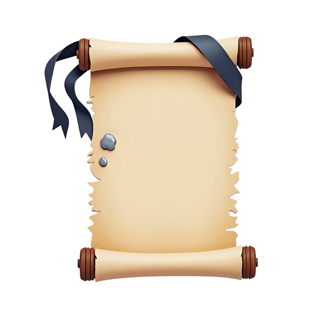 Free transparent PNG: Scroll with Silver Wax Drop and Ribbon  Classic Decor Clipart, Free Download PNG