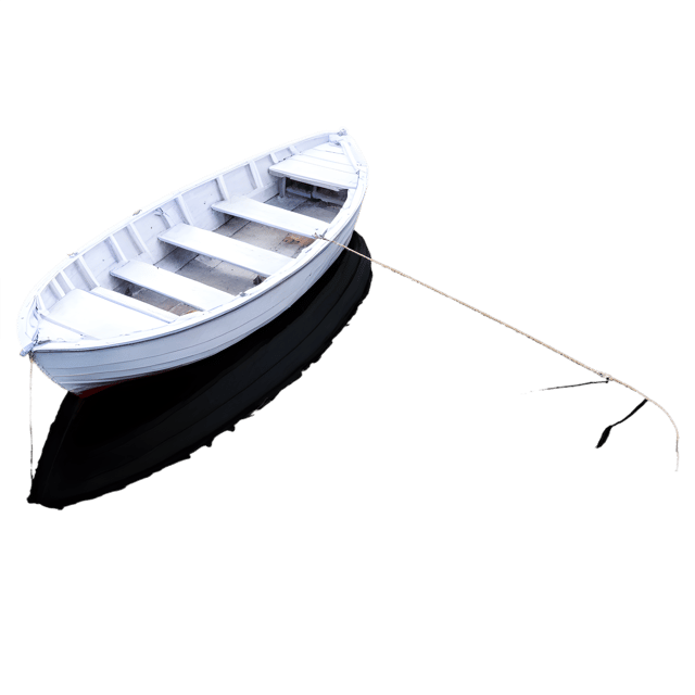 Free transparent PNG: Small Boat Tied to a Dock Transparent PNG for Nautical and Marine Imagery
