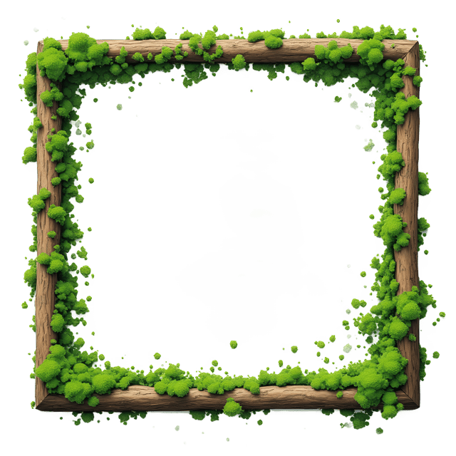 Free transparent PNG: Rustic Stamp Frame with Mossy Green Touch  Handmade Craft Clipart, free downloadable png