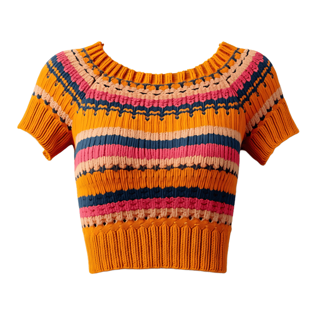 Free transparent PNG: Knitted Crop Top PNG Clipart  Ideal for Fashion Design  Crafting