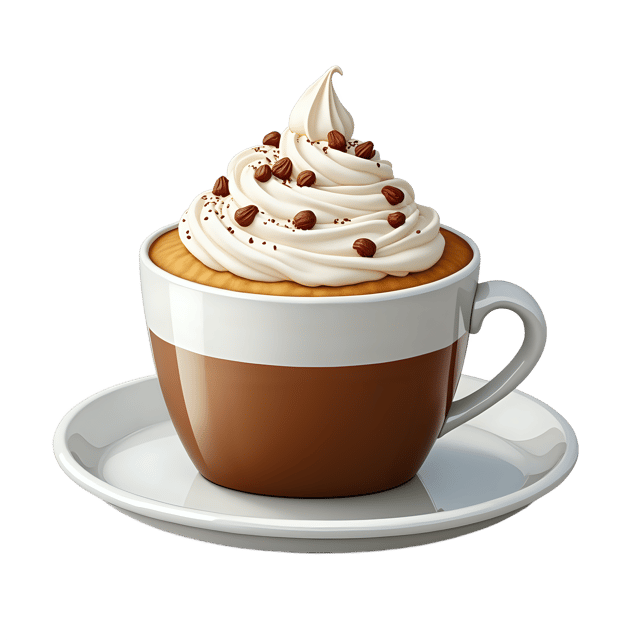Free transparent PNG: Coffee with Whipped Cream Topping  Beverage Clipart, free downloadable png
