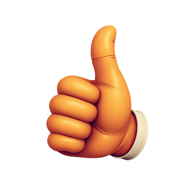 Free transparent PNG: Thumbs Up Emoji PNG Clipart  Ideal for Positive Reactions  Approval Indicators