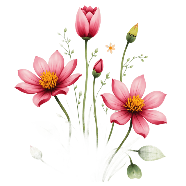 Free transparent PNG: Wild Garden Blooms  Free Shape PNG Clipart Download